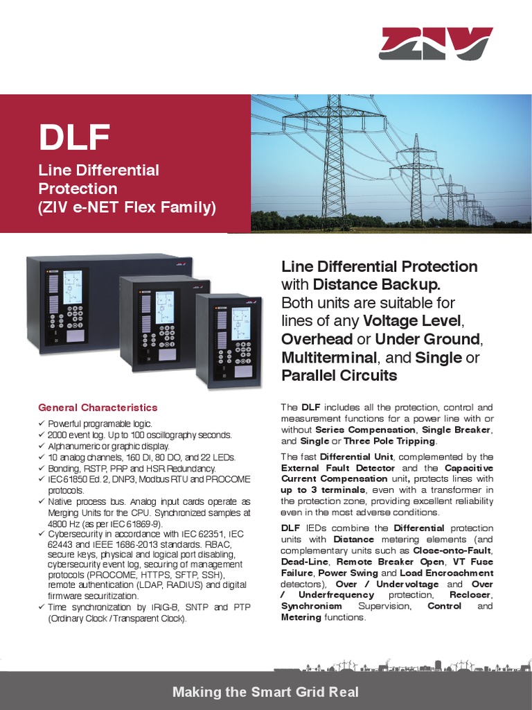 Line Differential Protection (ZIV e-NET Flex Family) | PDF ...