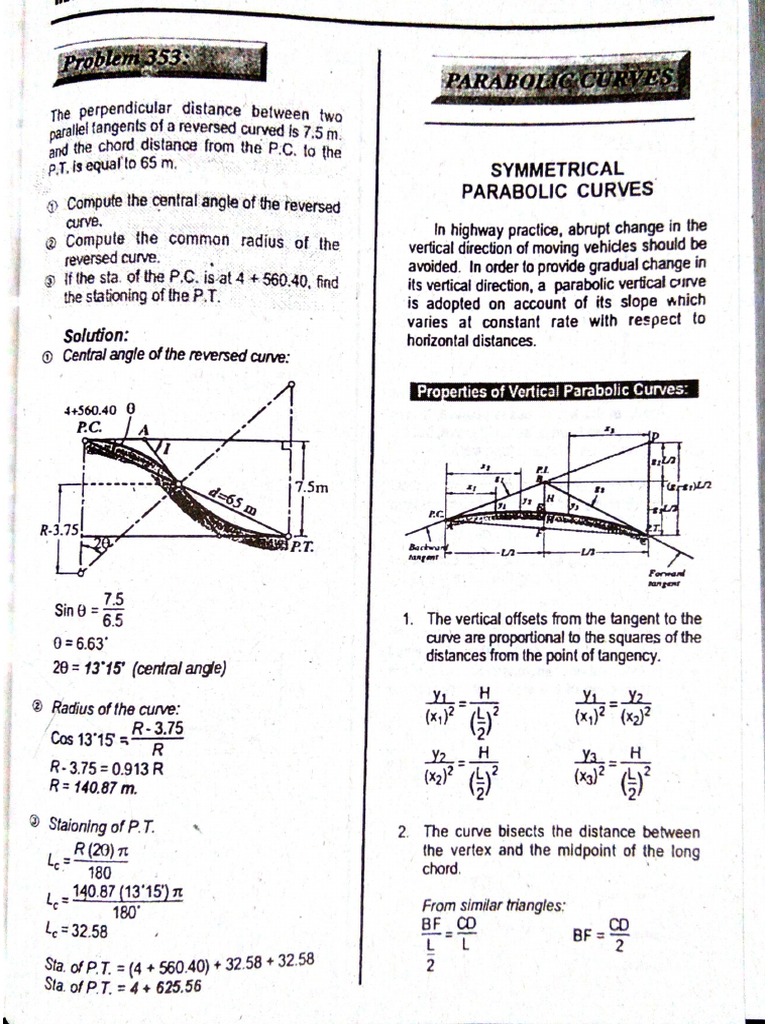 Parabolic Curves Hreng | PDF