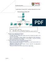 T1 IP Static Routing, Troubleshoot Static and Default Routes