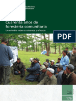 Cuarenta años de foresteria comunitaria