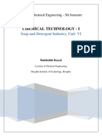 Study Material of Soap & Detergent Industry