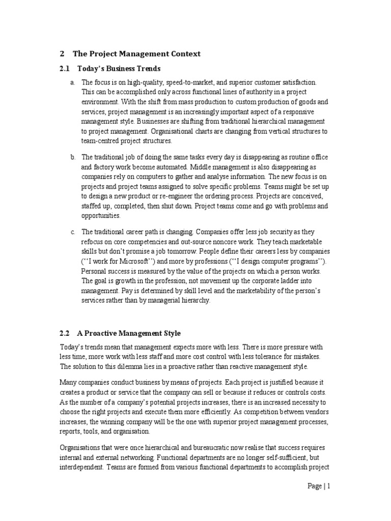 Project Management Notes2 PDF Project Management