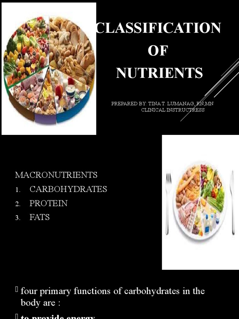 Classification and Functions of Macronutrients and Micronutrients | PDF ...