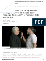 De Luis Enrique a Luis Enrique (Mejía Godoy): el sabroso encuentro entre príncipe de la salsa y el trovador de la revolución