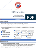 Memory Leakage: Sunbeam Infotech