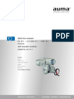 Multi-turn actuator operation guide