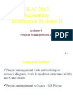 UKAI 2063 Accounting Information Systems II: Project Management 2