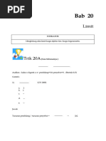 Download Super Cepat Matematika  SMA  BAB 20 Limit by La Ode Muh Umar Reky SN52235504 doc pdf