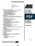 Datasheet Atmel-ATMEGA168-20PU