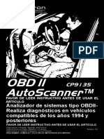 37899099 OBD II Auto Scanner CP9135 Spanish