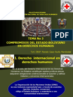 Tema 3 COMPROMISOS DEL ESTADO BOLIVIANO EN DERECHOS HUMANOS