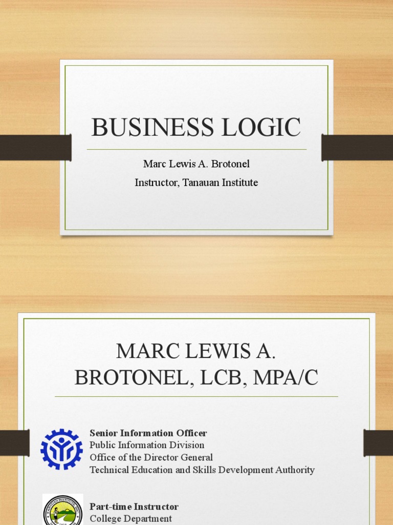 Understanding Business Logic and Rules | PDF | Proposition | Concept