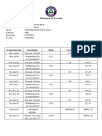 Statement of Account: Transaction Date Description Debit Credit Available Balance