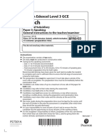 French: Pearson Edexcel Level 3 GCE