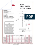 Asme Chill Water Buffer Tanks: Description: Specifications