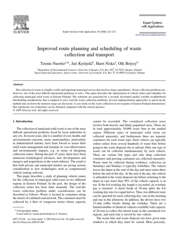 improved-route-planning-and-scheduling-of-waste-collection-and