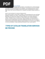 Translation Services in Catalan