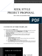 Greek Style Project Proposal: Here Is Where Your Presentation Begins