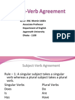 Lecture 8 Subject Verb Agreement