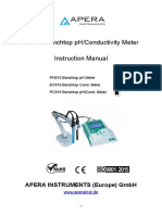 PC910 Benchtop pH/Conductivity Meter Instruction Manual: Apera Instruments (Europe) GMBH