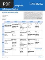 Get Set For School Pacing Guide For Kindergarten Readiness