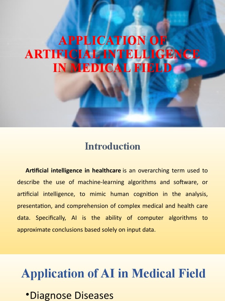 Application of Artificial Intelligence in Medical Field | PDF | Machine ...