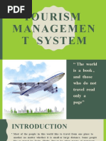 Tourism Management System