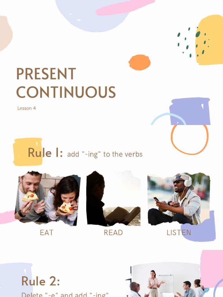 Lesson4 - Present Continuous | PDF