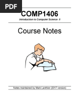 COMP1406 Course Notes: Introduction To Computer Science II