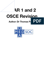 YEAR 1 and 2 OSCE Revision: Author: DR Thomas Payne