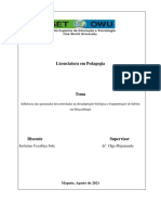 Relatorio de Especializacao Gaia - Jeronimo