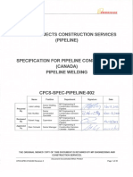 Appendix B1 - Pipeline Welding Specification CPCS-002-SPEC-PLW R2 - A4A2D8
