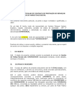 Contrato de prestação de serviços de marketing digital