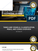 Tanks and Vessels - Classifications, Risks and Code Review