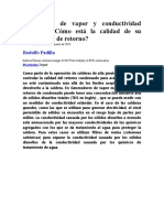 Generación de Vapor y Conductividad Catónica