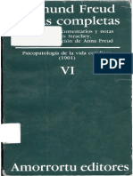 Volumen Vi e28093 Psicopatología de La Vida Cotidiana 1901 2