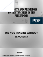 The Rights and Privileges of The Teachers in
