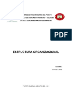 Informe Estructura Organizativa Iliana de Caires