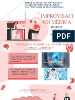 Innovación médica: improvisación y bioética