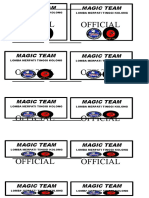 Official Official: Magic Team Magic Team