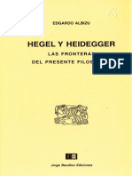Albizu Edgardo Hegel y Heidegger Las Fronteras Del Presente Filosofico