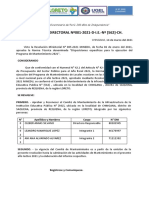 Formato de Resolucion y Acta de Conformacion de Comité