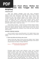 Download Ukuran Gejala Pusat Mean Median Dan Modus Untuk Data Tunggal Dan Data Bergolong by La Ode Rinaldi SN52238942 doc pdf