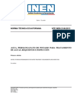 Nte Inen 2148 Agua. Permanganato de Potasio para Tratamiento de Aguas. Requisitos e Inspección