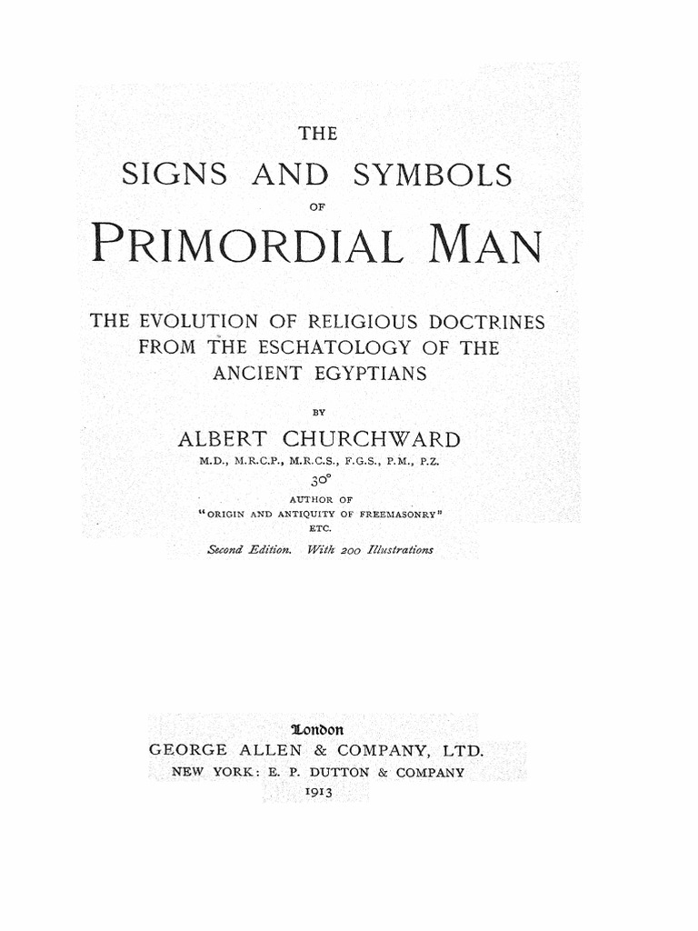 The Signs and Symbols of Primordial Man PDF