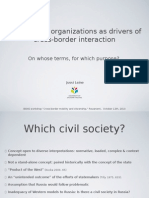 Civil Society Organizations As Drivers of Cross-Border Interaction