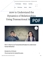 How To Understand Thdynamics of Relationships Using Transactional Analysis - The Rediscovery of Me