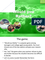 Would You Rather Games Games Role Plays Drama and Improvisation Activitie - 134802