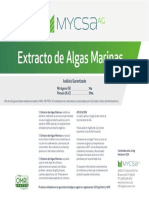 Extracto de Algas ESP Mycsa Label