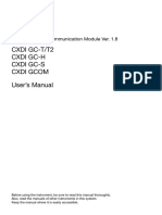 X-Ray Generator Communication User's Manual - V1.80 L-IE-4211